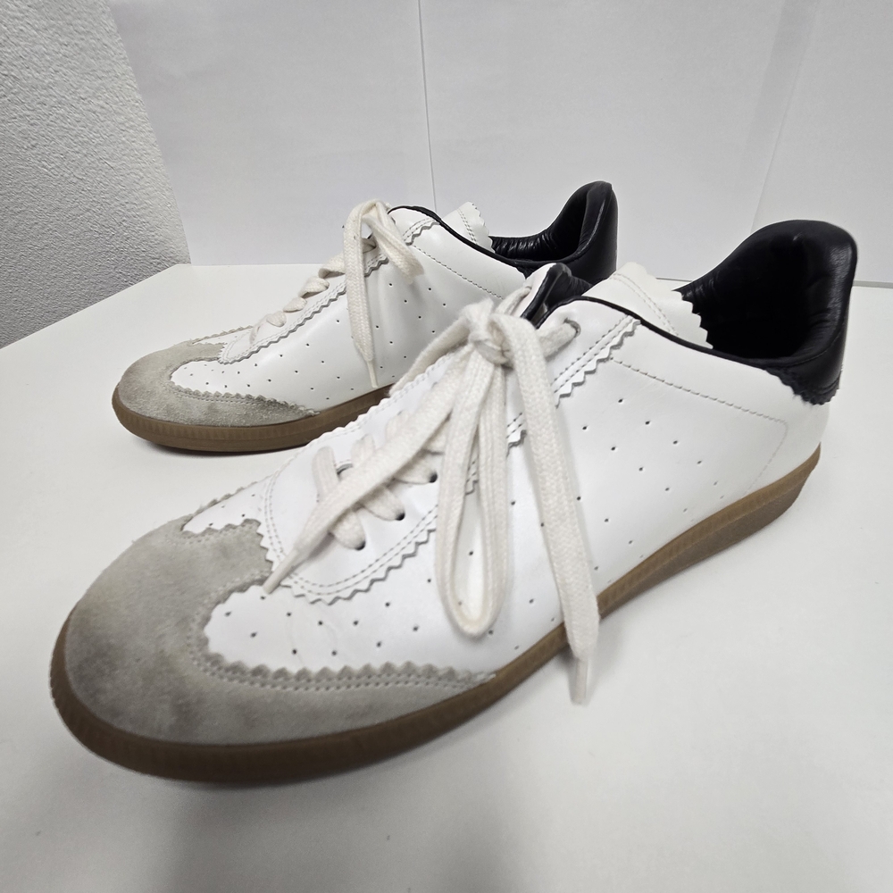 Isabel Marant White and Gray Men's Sneakers